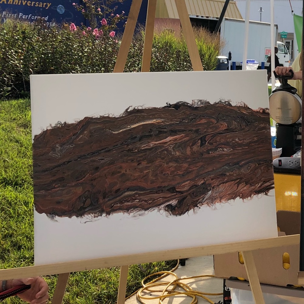 Handmade acrylic pour painting by me!!!